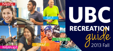 UBC Recreation Guide – 2013 Fall